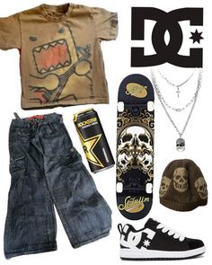 Simple Skater Outfit, Skateboarder Outfit, Skateboarding Outfits, Estilo Skater, Billie Eilish Outfits, Baggy Outfit Ideas, Street Style Outfits Casual, Silly Clothes, Guys Clothing Styles