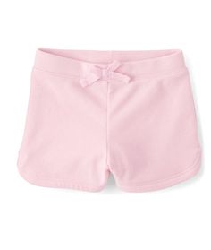 FABRICATION: 55% cotton/45% polyester French terry, imported
FIT & DESIGN: Dolphin hem
CLOSURE: Pull-on elasticized waistband with non-functional bow Dolphin Shorts, Childrens Place, Toddler Girls, Dolphins, French Terry, 12 Months, Toddler Girl, Kids Fashion, Fabric