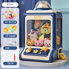 an electronic toy with lots of stuffed animals on it