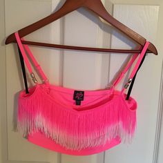 New With Tags. This Is The 2b Bebe Tina Fringe Crop Top. Super Fun & Cute! Adjustable Straps. Nylon & Spandex. Only Ship On Weekends. Pink Crop Top For Club In Summer, Fitted Fringe Crop Top, Fitted Fringe Tank Top For Summer, Fitted Rave Tops For Beach, Fitted Rave Tops For The Beach, Pink Summer Top For Club, Pink Summer Club Top, Summer Club Pink Tops, Fitted Summer Tops With Fringe