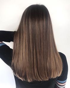 Brown Hair Natural, Healthy Look, Brown Hair Inspo, Brown Hair With Blonde Highlights, Brown Hair Balayage, Light Hair Color, Haircuts Straight Hair