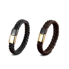 Product information: Color: Black-19cm,black-21cm,black-23cm,Brown-19cm,Brown-21cm,Brown-23cm Style: Unisex Material: titanium steel Shape: U-shaped Packing list: 1* Bracelet Product Image: Brown Leather Bracelet Fashion Accessory, Modern Black Rectangular Leather Bracelet, Luxury Brown Leather Everyday Bracelet, Brown Leather Bracelet With Black Band, Black Rectangular Leather Strap Bracelet, Black Leather Bracelet For Fashion, Elegant Rectangular Leather Bracelet, Black Leather Bracelet For Everyday Use, Luxury Brown Bracelets With Leather Strap