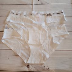 Nwt! Dainty White Hip Huggers With A Cute Lace Waist And Cheetah Band/Bow Detail. 95% Cotton, 5% Elastane. Questions? Leave A Comment Below! White Lace Trim Bottoms By Victoria's Secret, Victoria's Secret White Bottoms With Lace Trim, Victoria's Secret Stretch Bottoms With Lace Trim, Victoria's Secret White Lace Trim Bottoms, Victoria's Secret Cotton Sleepwear With Lace Trim, White Cotton Briefs, Cream Lace Trim Briefs, Cotton Lace Trim Briefs, Victoria's Secret Cotton Briefs