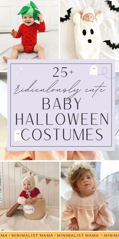 baby halloween costumes with text overlay