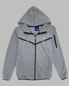 This Men's Solid tech fleece hoodie is perfect for spring. Keep yourself warm and stylish with its tech fleece material. No need to sacrifice comfort for fashion with this hoodie. Get ready to turn heads with this must-have addition to your wardrobe. Features: Full zip up Solid Fleece hoodie with 2 side pockets and 1 extra functional zippered pocket on arm Standard size fit 60% Cotton 40% Polyester Techwear Sports Fleece Hoodie, Gray Techwear Hoodie For Sports, Urban Fleece Sweatshirt With Moisture-wicking, Urban Moisture-wicking Fleece Sweatshirt, Gray Fleece Techwear Hoodie, Gray Fleece Hoodie For Gym, Moisture-wicking Fleece Hooded Hoodie, Moisture-wicking Fleece Hoodie, Functional Athletic Heather Hoodie For Streetwear