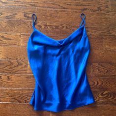 Such A Pretty Top!! Never Worn Just Tag Removed! Size Small Fitting True To Size. Rose Blue, Pretty Top, Blue Silk, Teen Fashion Outfits, Silk Top, Teen Fashion, Christmas Ideas, Royal Blue, Top Blouse