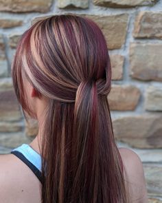 90s Chunky Highlights, Black And Copper Hair, 2024 Brown, Girly Pop