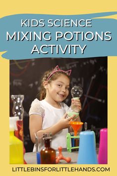 Explore the world of kitchen chemistry with this exciting science activity for kids. Mixing potions is a fun and educational way to learn about chemical reactions and the properties of different substances. Discover the best way to combine ingredients and observe the results of this hands-on learning experience. Potions For Kids, Kitchen Chemistry, Fall Science, What Is Stem, Science Stem, Math Activities For Kids