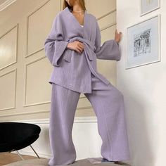 Moda Kimono, Kimono Pajamas, Sleepwear Women Pajamas, Nightgown Robe, Mode Kimono, Kimono Design, Summer Pajamas, Traje Casual, Women's Robe