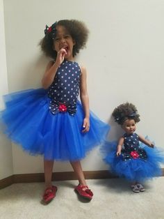 This Listing Consist Of  **An 18"  African American Solid Pattern / Ankara Kente  Kitenge Ribbon Back Top **Outfit has a matching Hair Bow **Tutu Skirt with a bow in front, comes in various sizes and colors. **Girl Ankara Top that can be paired with shorts or jeans **All items are made from a smoke free, pet free, dirt free, love filled home. **Its always advisable to hand wash tops or on low tumble **Some items are either hand sewn or sewn with sewing machine **This outfit fits all 18" dolls in Playful Blue Tutu Dress For Summer, Playful Blue Tutu Dress For Dress-up, Cute Blue Tutu Dress For Dress-up, Blue Tutu Skirt, Doll Tutu, Blue Tutu, Top Outfit, Kitenge, Tutu Skirt