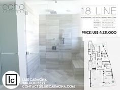 the floor plan for this bathroom is shown in black and white, with an additional bathtub