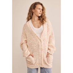 Get ready to snuggle up in style with our Confetti Cardigan! This oversized button-down sweater is not only cozy, but also features front pockets for added convenience. The fun pink and orange colors in a chunky confetti fabrication will surely add a playful touch to any outfit. Fit & Details: Very Oversized, consider sizing down ; 80% ACRYLIC 20% WOOL Model Details: Model is wearing a size S Trendy Oversized Pink Sweater Coat, Trendy Pink Soft Knit Sweater Coat, Cozy Button-up Sweater Coat For Spring, Oversized Pink Casual Cardigan, Casual Oversized Pink Cardigan, Pink Cardigan For Fall Loungewear, Pink Button-up Sweater For Fall, Cozy Pink Button-up Outerwear, Oversized Cozy Pink Cardigan