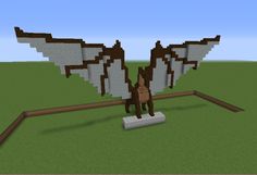 an image of a horse with wings in minecraft