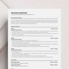 Google Docs Resume Template ATS Resume Template Google - Etsy UK Basic Resume Examples, Ats Friendly Resume, Ats Resume, Resume Guide, Nursing Resume Template, Basic Resume, Resume Layout, Modern Cv