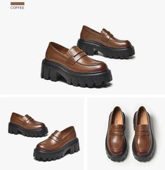 Borys Women's Leather Platform Loafer Shoes | Ultrasellershoes.com – Ultra Seller Shoes Fall Platform Oxfords With Flat Heel, Fall Platform Oxfords With Almond Toe, Fall Office Platform Loafers With Round Toe, Brown Platform Loafers With Round Toe, Brown Round Toe Platform Loafers For Spring, Brown Platform Oxfords For Fall, Fall Platform Loafers With Round Toe, Fall Office Platform Leather Shoes, Fall Office Leather Platform Shoes