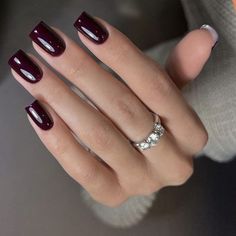 Square November Nails, December Nails Square, Winter 2023 Nail Trends, Winter 2023 Nails, Nail Inspo Nail Art, 2023 Nail, Black Acrylic Nails, November Nails