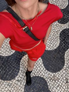 Troye Sivan shorts, red backless top, cascais streets, leather boots #lgbtq #cascais #fashion #ootd #wlw All Red Outfit, Troye Sivan, Backless Top, Red Outfit, Leather Boots, Make Your Day, Summer Outfits, Ootd