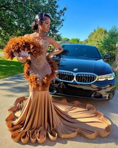 Prom After Party Outfit, Exotic Prom Dresses, Brown Prom Dress, Diamond Prom Dresses, Brown Prom Dresses, Gown Birthday, Girl Prom, Prom Inspiration, Prom Dress Inspo