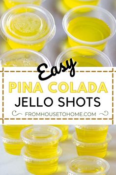 Easy Pina Colada Jello Shots Making Jello Shots, Layered Jello, Malibu Coconut