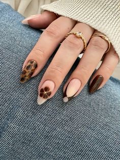 Brown Nails Design, Minimal Nails, Soft Nails, Ombre Effect, Brown Nails, Shades Of Brown, Nail Art Ideas, Fall Nail