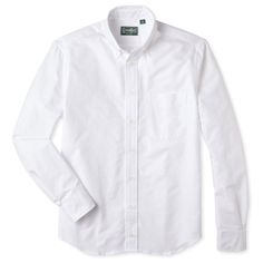 Casual White Dress Shirt For Everyday, White Cotton Dress Shirt For Business Casual, White Cotton Dress Shirt For Everyday, Everyday White Cotton Dress Shirt, Classic Unstructured Button-up Dress Shirt, White Unstructured Everyday Shirt, Classic White Business Casual Shirt, Classic White Cotton Shirt, White Cotton Preppy Shirt