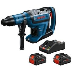 bosch power tools set with batteries and charger on white background, including one cordless drill