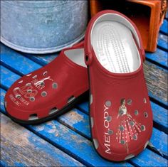 Get your product: Delta Sigma Theta Dancing Pattern Crocs Classic Clogs Shoes In Red
1. PRODUCT INFORMATION:

Incredibly light and fun to wear.
Water-friendly and buoyant; weighs only ounces.
Ventilation ports add breathability and help shed water and debris.
Easy to clean and quick to dry.
Upper: Croslite.
Lining: Croslite.
Sole: Croslite.
2. SIZE CHART:
3. RETURN:
We will gladly issue you a replacement item or issue a refund back to your original form of payment for any of the following reason Crocs Outfit, Versatile Shoes, Crocs Classic Clogs, Delta Sigma Theta, Wooden Shoes, Clogs Shoes, Shoe Style, Mesh Fabric, Slip On Shoes