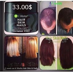 It Works! Products can be used by Men & Women!   Let me know if you are interested in getting healthier hair, skin, and nails!  http://www.facebook.com/itworksbyshannonshores Hair Skin Nails Vitamins, Nail Vitamins, Skin Nails, Hair Vitamins