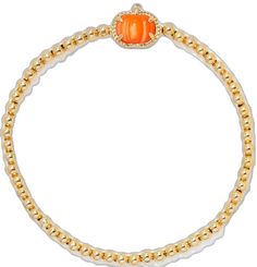 Adjustable Gold Plated Tennis Bracelet, Adjustable Flexible Gold-plated Bracelet, Elegant Orange Metal Bracelet, Elegant Orange Metal Bracelets, Gold Orange, Affordable Luxury, Orange Gold, Dillard's, Kendra Scott