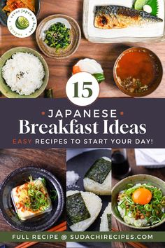 japanese breakfast ideas that are easy to make and great for the whole family, including sushi