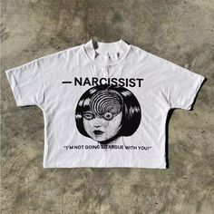 Narcissist T-Shirt Big Print Fast Shipping $35 Lowest I Can Do Custom Deadstock Hit Me With Questions Amazon Y2k, Asian Y2k, Outfits Layout, Outfits Latina, Outfits Asian, Skirts Y2k, Anime Y2k, Accessories Y2k, Outfits Anime