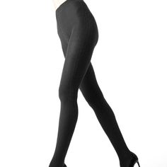 Our Memoi Portland Sweater Tights Are Cute, Warm, Versatile, And Stylish. Along The Side Of The Leg, There's A Lovely Cable Knit, Contrasting With The Rib That Covers The Remainder. Pair A Neutral Color With A Bright Dress, Or One Of Our Richer Colors With Basics. Either Way, You'll Be Comfortable Even When It's Cold Out. Cable Knit Down The Side Of Leg Fiber Content: 56% Polyester, 40% Cotton, 4% Spandex Product Care: Machine Wash Cold In Mesh Laundry Bag With Like Colors. Do Not Bleach Or Iron Knitted Tights, Cable Knit Tights, Sweater Tights, Cute Tights, Knit Tights, Bright Dress, Dark Gray Color, Tight Sweater, Mesh Laundry Bags