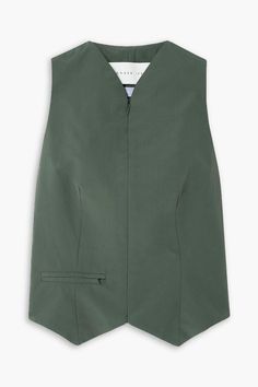 Conner Ives, Cotton Vest, Three Piece Suit, Outerwear Vest, Three Piece, Outerwear Women, Army Green, In London, Zip Pockets