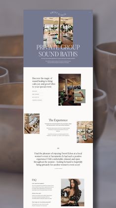 an image of a website design for a bath and beauty product line that is well designed