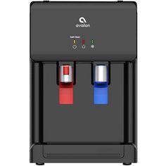 an automatic coffee machine with two different colors