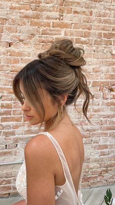 Hairby Chrissy, Tousled Updo, Bridesmaid Hair Inspo, Bridemaids Hairstyles, Instagram Hairstyles, Guest Hair, Bridesmaid Hair Makeup, Hoco Hair Ideas Down, Bridal Hair Updo