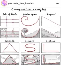 the steps in how to draw mountains and trees