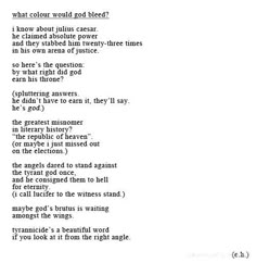 a poem written in black and white with the words what color would you be?