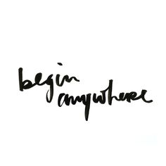 the words begin to compute written in cursive ink on a white paper background