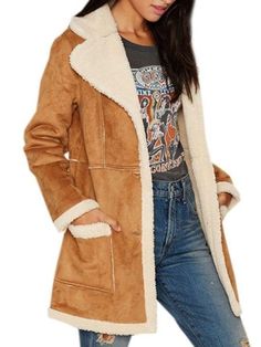 DESCRIPTION Sku: OU20180705C39 Material: Dacron Sleeve Type: Long Sleeve Collar: Small Lapel Occasion: Casual / Date Type: Faux Fur Coat SIZE CHART All dimensions are measured manually with a deviation of 1 to 3cm. Camel Winter Outerwear With Pockets, Camel Long Coat With Pockets, Casual Long Camel Coat, Spring Camel Outerwear With Pockets, Fitted Camel Casual Outerwear, Fitted Camel Outerwear For Winter, Mantel Outfit, Long Coat Outfit, Ski Hill