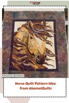 Horse Quilt Pattern Idea from AkamaiQuilts Collage Quilts, Appliqué Ideas, Fusible Applique, Appliqué Quilts, Applique Art, Hanging Quilts, Quilt Sewing Patterns