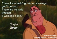 an animated character with a quote from the disney villain movie