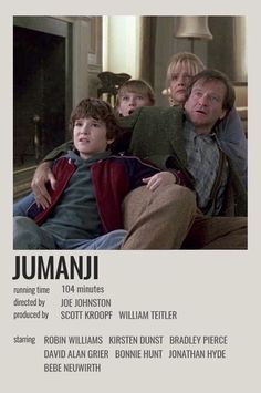 the movie poster for jumanu starring actors from left to right, john and william