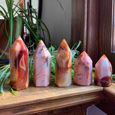 "This lot of beautiful Carnelian Pencil Towers has amazing color and texture. The range of colors mainly are in the red and pink families. There is a significant amount of druzy in this batch. You won't want to miss! 1: 4.28\" h x 1.65\" w 2: 4\" h x 1.55\" w 3: 4\" h x 1.50\" w 4: 3\" h x 1.63\" h  5: 2.66\" h x 1.52\" w" Rainbow Fluorite, Rock Hounding, Energy Crystals, Crystal Points