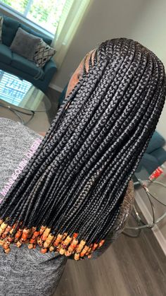 Black Kids Braids Hairstyles, Curly Crochet Hair Styles, African Hair Braiding Styles, Braids Hairstyles Pictures, Cool Braid Hairstyles, Braids With Beads, Cool Braids