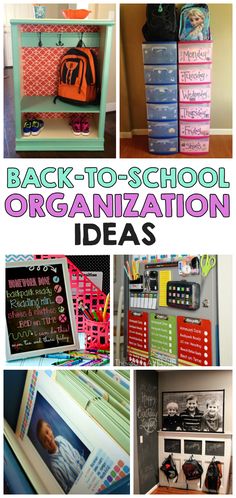 the back to school organization ideas