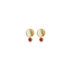 This small, textured disc features a curved slope, radiating out eye-catching pops of color. A versatile accessory, it pairs perfectly with your favorite earring stack or can be worn solo as a contemporary and subtle statement. Earring sizes: petite discs: 8mm x 11mm Natural Gemstones, 3mm: red fire orange citrine (.11ct) blue sapphire, (.11ct) Thickness .81mm Color options bright silver charcoal silver 14K gold Posts and pushbacks: sterling silver or 14K gold Select a single earring or pair of Textured Round Earrings For Gifts, Modern Textured Jewelry For Gifts, Modern Textured Jewelry As Gift, Modern Textured Drop Earrings, Modern Textured Round Earrings, Modern Hammered Circle Earrings, Minimalist Red Round Earrings, Round Carnelian Gemstone Earrings, Earring Sizes