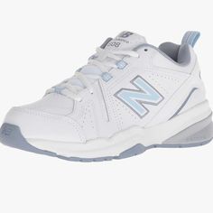 new balance white and blue sneakers