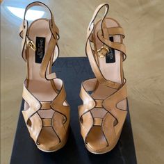 Vintage Giambattista Valli Sky High Heels Designer Almond Toe Platform Heels, Giambattista Valli, Sky High, Shoes Women Heels, Shoes Heels, High Heels, Women Shoes, Heels, Women Shopping