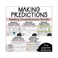 making predicates reading competition bundle with text and pictures on the back ground,